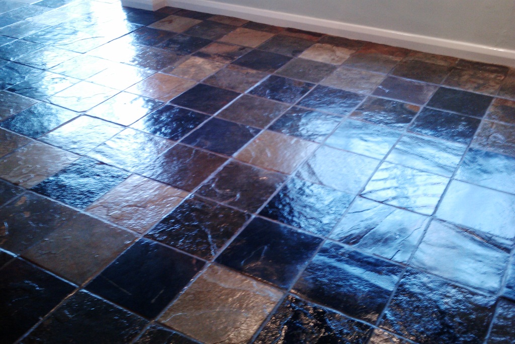 Slate Tile Cleaining Floor Bognor Regis Finish