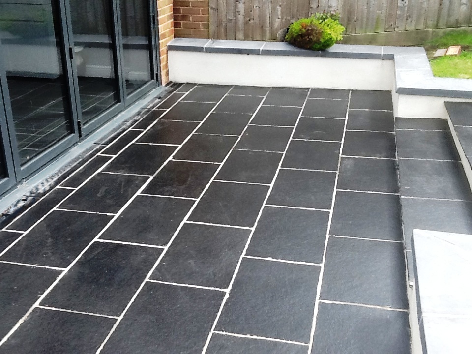 Natural Slate Patio Stripped Treated, Outdoor Slate Tile