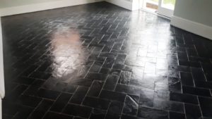 Slate Floor After Sealing Moseley