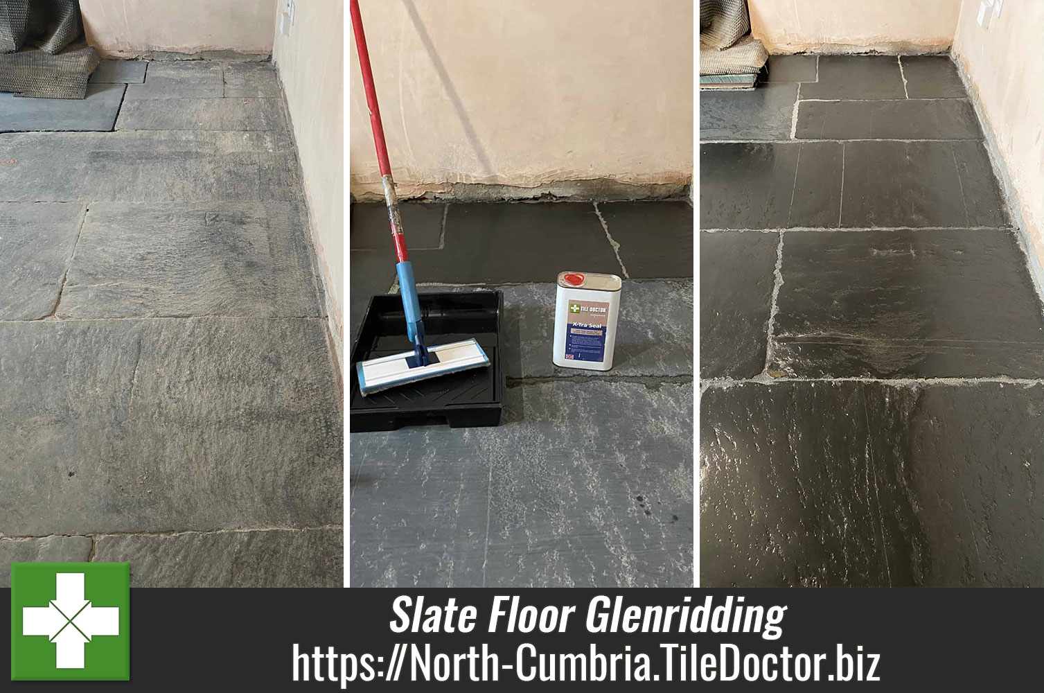 Black Slate Floor Renovation Glenridding Ullswater