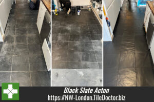 Black Slate Floor Renovation Acton