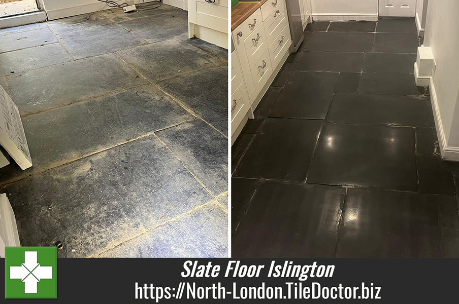 150 Year Old Slate Basement Floor Restoration Islington