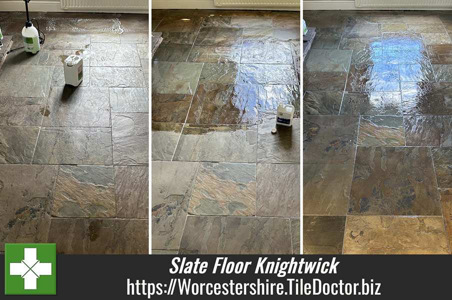 Slate Floor Cleaning and Sealing Knightwick Malvern