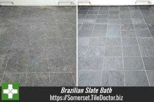 Brazilian Slate Kitchen Floor Renovation Bath